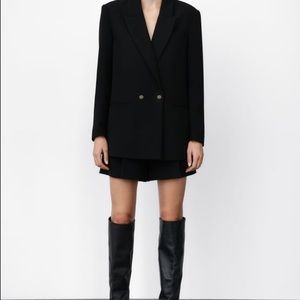 Zara DOUBLE BREASTED BLAZER XS - NWT
